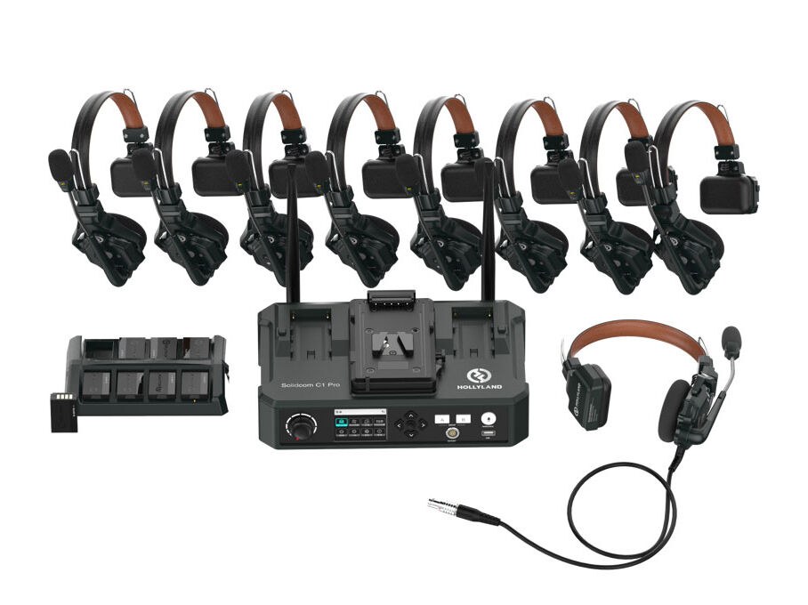 Hollyland Solidcom C1 Pro 8 Headsets and Hub